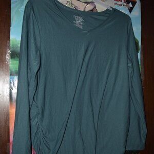Time and Tru turquoise top Maternity XL